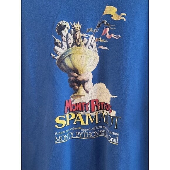 Vintage Monty Python Spamalot Blue Musical Broadway Men's Size Large - Picture 1 of 5